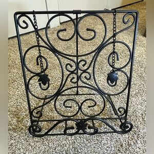 Vintage Longaberger Wrought Iron Collapsible Cookbook Stand